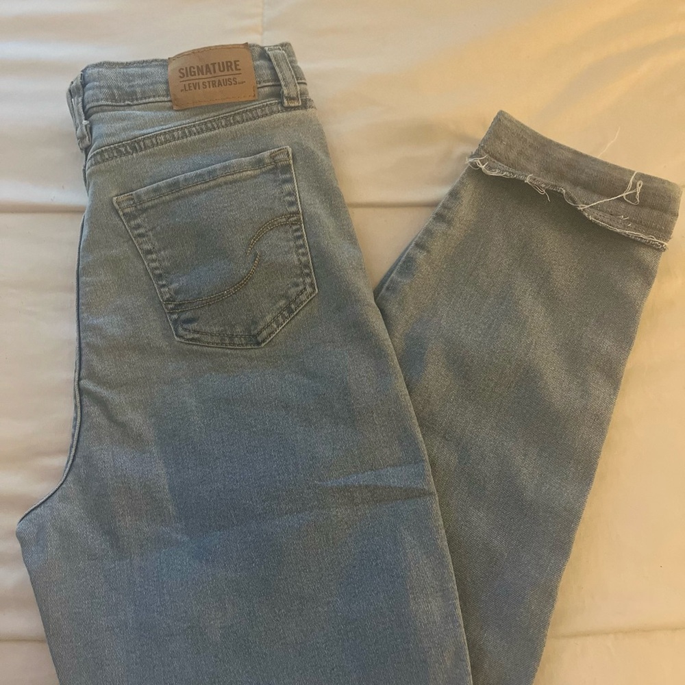 Signature by Levi Strauss Light Blue Mom Jeans
